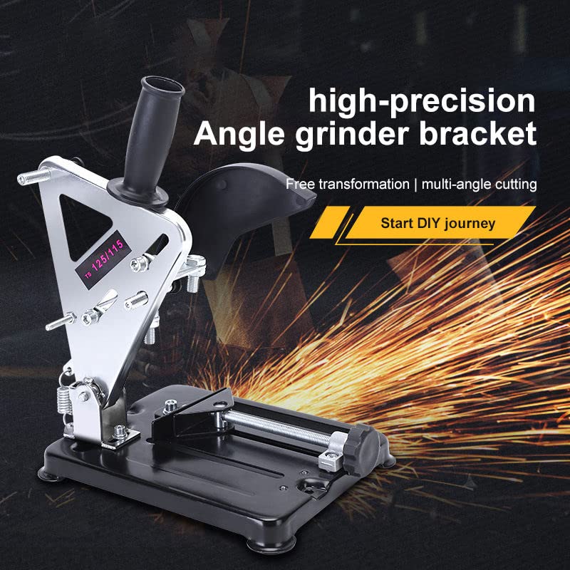 Image of Angle Grinder Stand Base Compatible For 100-125 Cutter Angle Grinder Power Tool Accessory (Material : Aluminium, Type : Angle Grinder Stand, Compatible : 100mm /125mm)