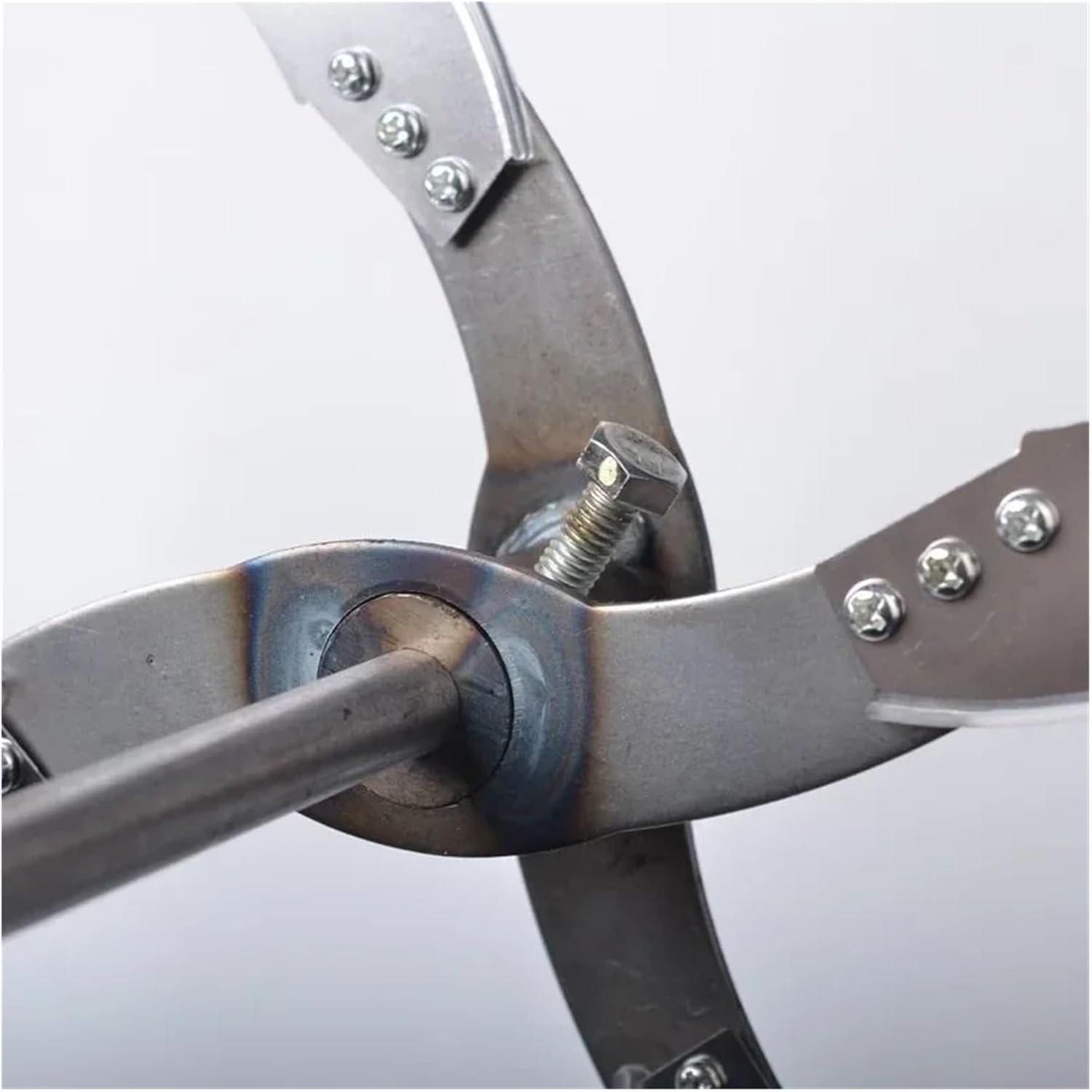 農業用果物と野菜の粉砕機 4/6ブレード 飼育用カッター 電動ドリル チョッパーブレード ガチョウ 鶏 飼料 草用(4 bldae