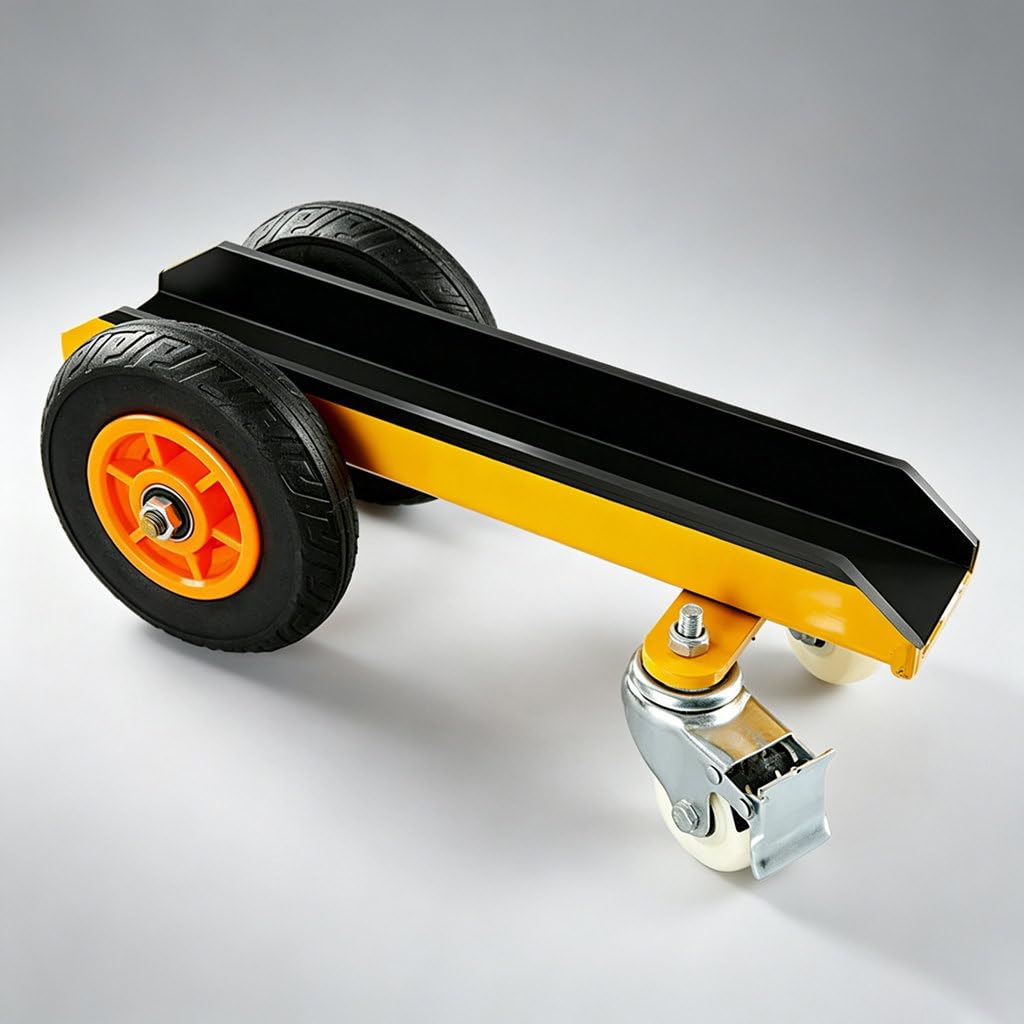 LIBYHEI Panel Dolly Duty Door Cart 4 Wheel Slab Dolly Transport Roller Drywall Cart with 4 Wheels,Thick Reinforced Flatbed Dolly Panel Cart for Drywall Sheet Material Handling All Terrain