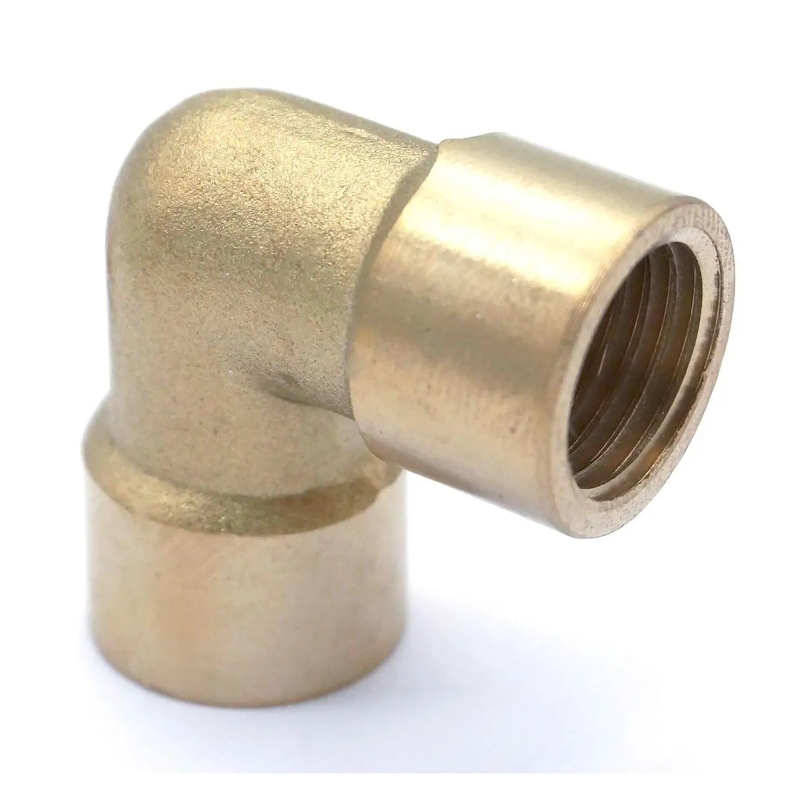 CYVXCPPGI 1/4" Female to 1/4" Female Thread Brass Elbow Pipe Fitting Connector Coupler for Water Fuel