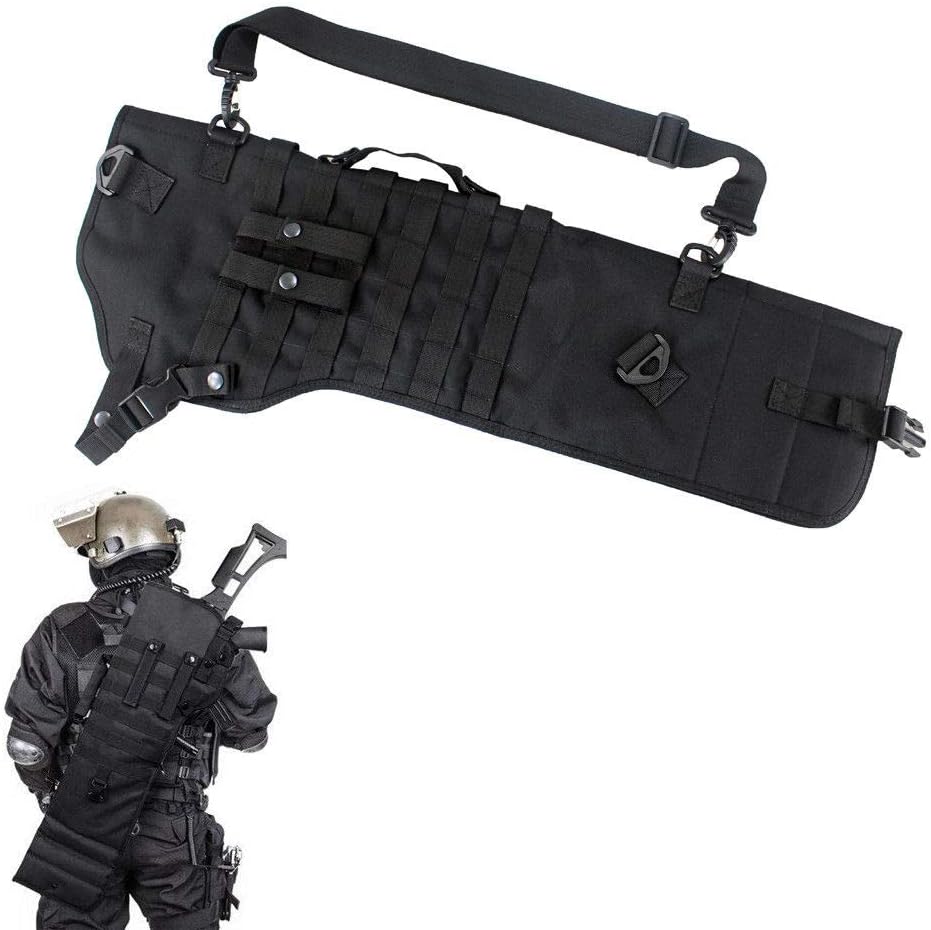 Tactical Shotgun Rifle Scabbard Holster Molle Rifle Sling Case Bag for