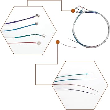 2 Set Violin Strings, Universal Violin Steel Core Fiddle Strings(G-D-A-E)