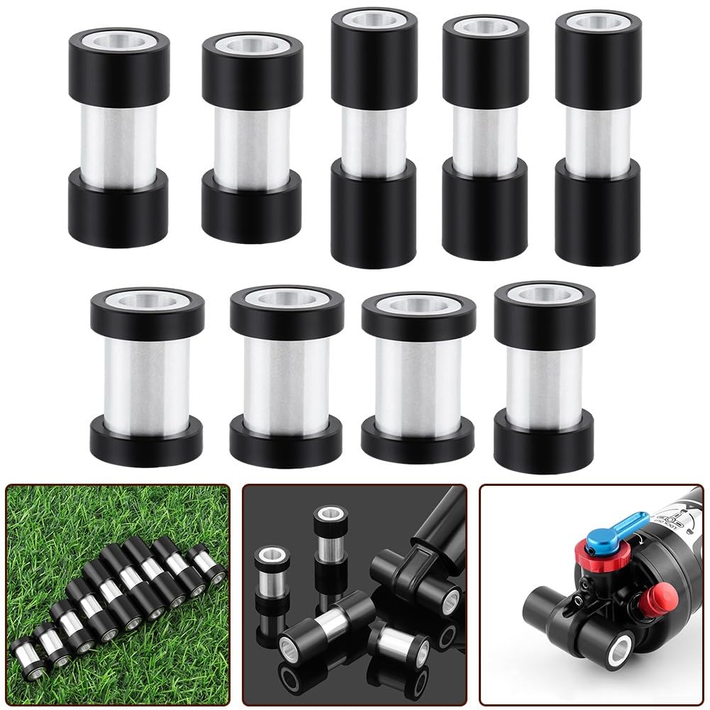HpLive Bike Rear Shock Bushing Kit, Aluminum Alloy Hardware, Suitable for MTB Suspension Systems (22mm)