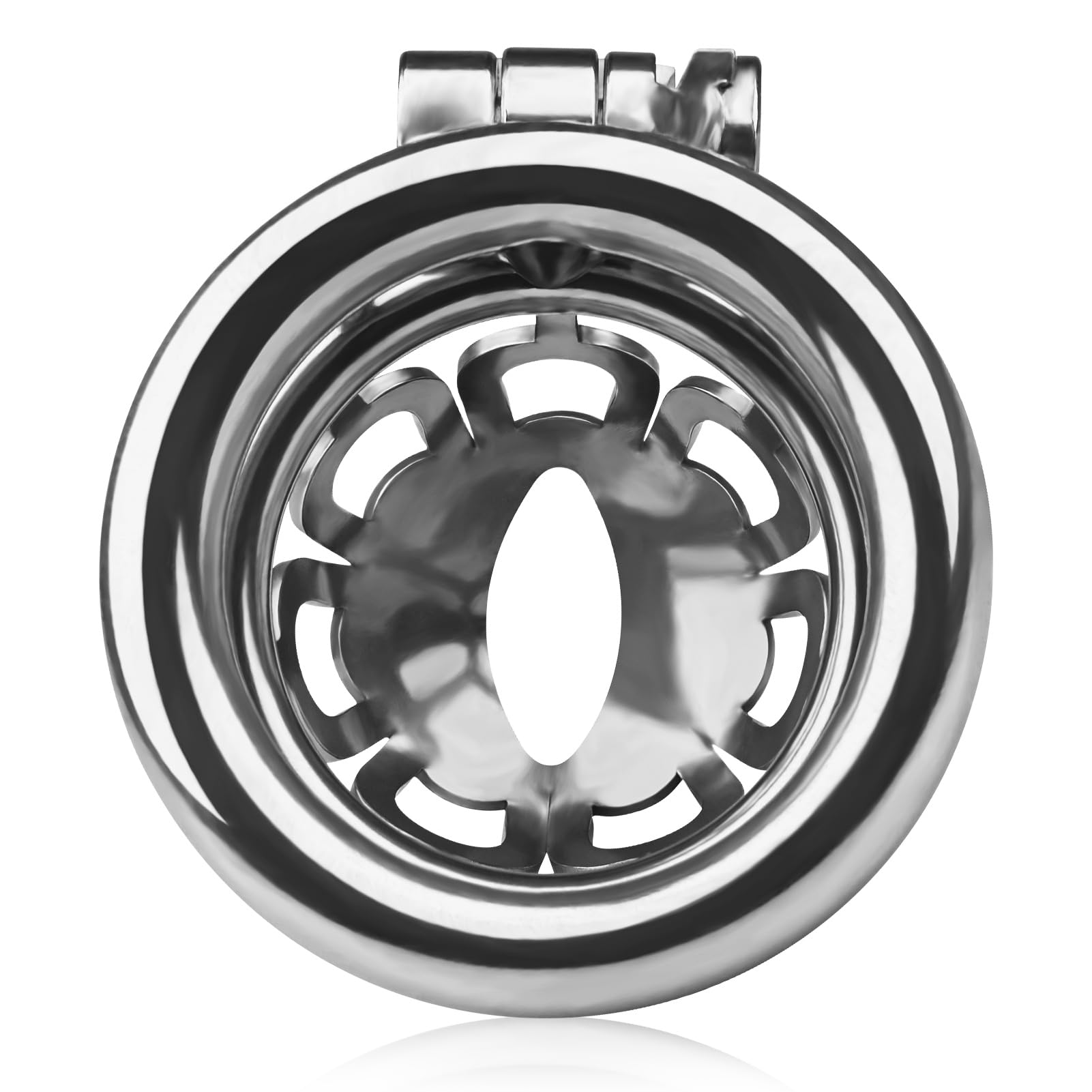 Super Small Male Chastity Device, Male Cock Cage Chastity Device with Two Keys Cinturón de Castidad de Acero Inoxidable Anillos Activos Juguete Sexual para Adultos (L)
