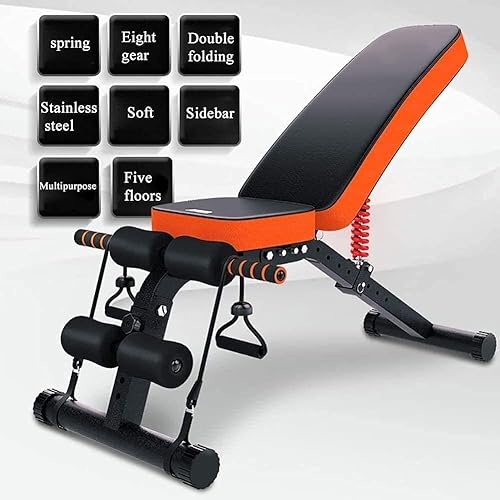 Miniatura 2 de Adjustable Weight Bench,Dumbbell Weight Lifting Adjustable Training Fitness Workout Bench Sit Up Home Gym Equipment for Full Body Workout with