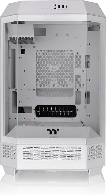 Thermaltake Tower 300 Snow Micro-ATX Case; 2x140mm CT Fan Included; Support Up to 420mm Radiator; Optional Chassis Stand Kit Allows Horizontal Display; CA-1Y4-00S6WN-00;