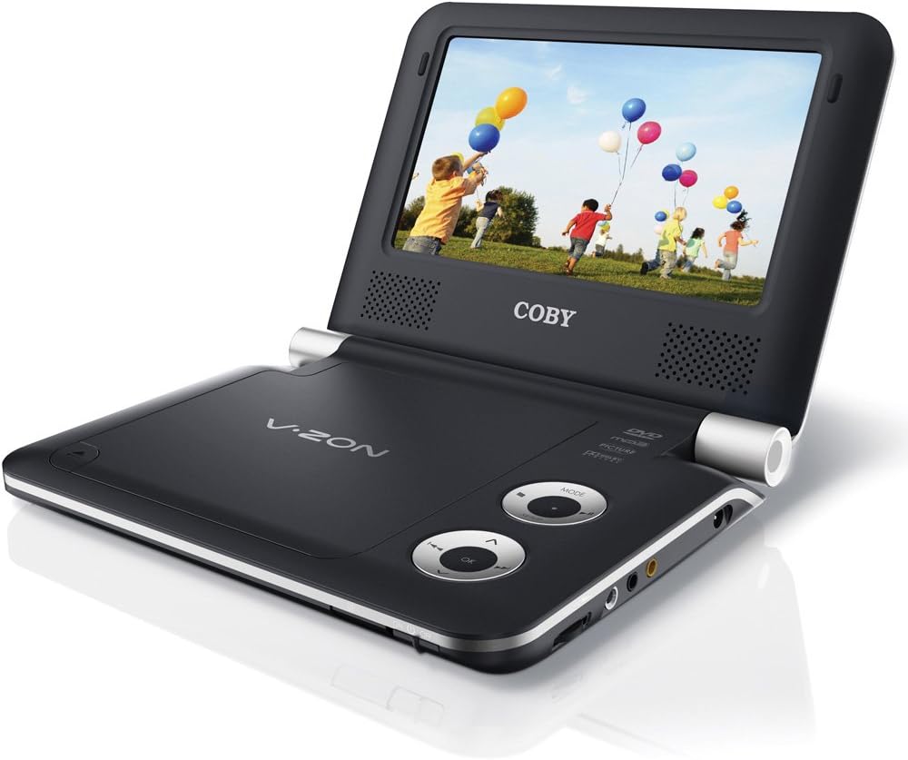 Amazon.com: Coby TFDVD7009 7-Inch Portable DVD/CD/MP3 Player, Black ...