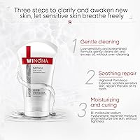 Vista 6 de WINONA Espuma limpiadora hidratante, limpiador de espuma facial, limpieza profunda, hidratante e hidratante para pieles sensibles (tipo B)
