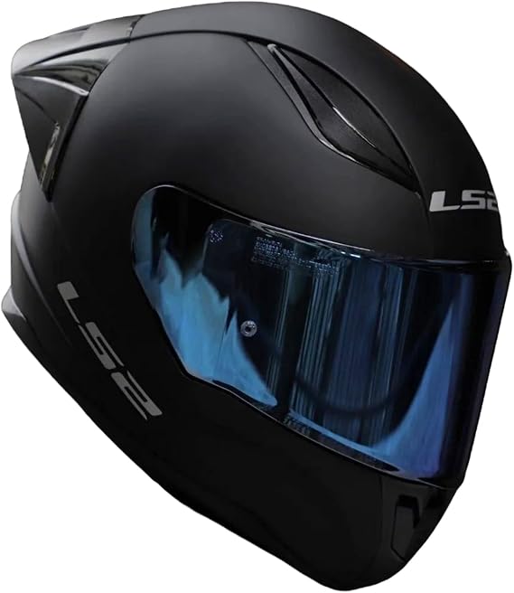 YYK LS2 Rapid 2 Matte Black Race Indoor Helmet – Iridium Viewfinder Glass, Advanced Ventilated Racing Helmet Offering High Level Safety and Comfort with Multiple Size Options