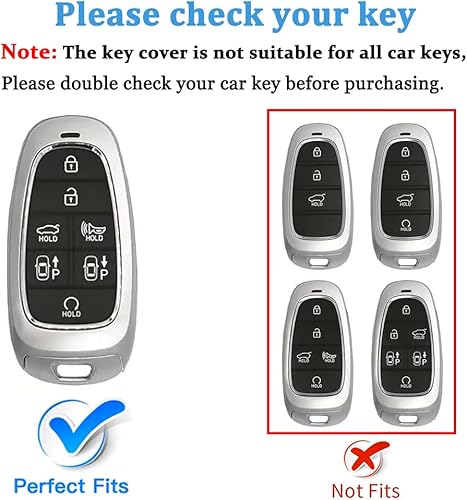 Miniatura 2 de Funda protectora para llavero Hyundai Sonata Nexo 2022 Tucson 2021 2020 2019 para Hyundai Sonata Nexo 2022 Tucson