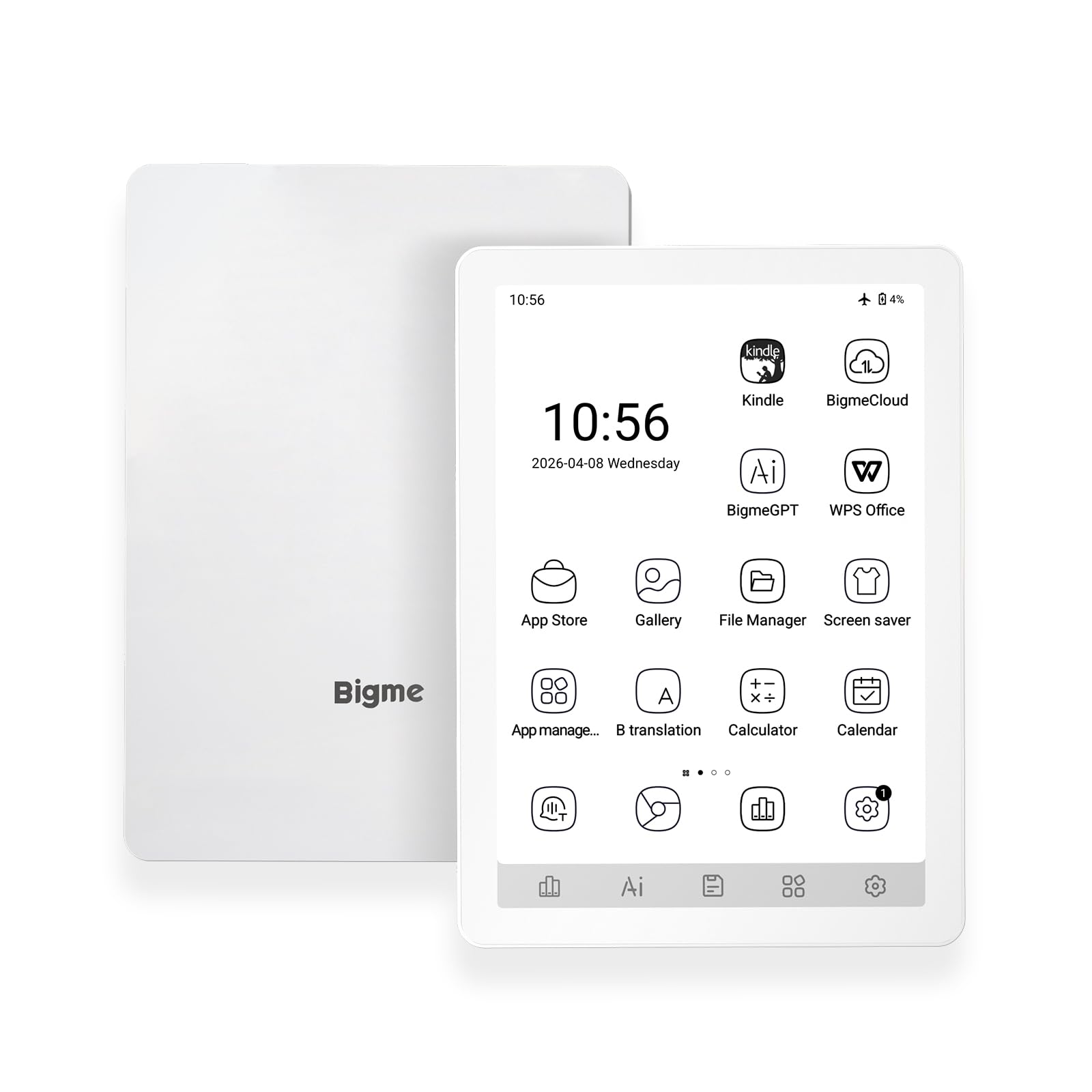 Amazon.com: Bigme B6 Black and White Display E-Reader 4GB RAM +