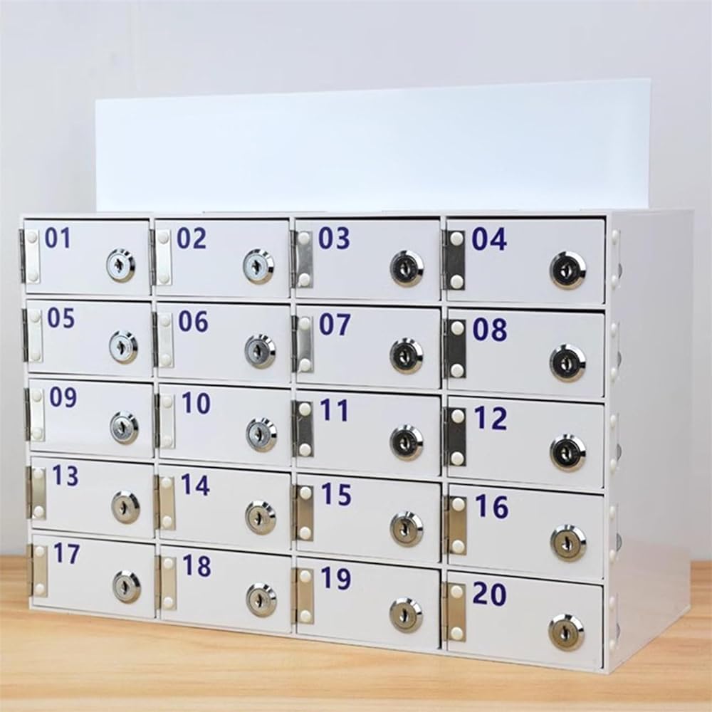 la de Seguridad para teléfonos móviles para escuelas - 50 Ranuras Armario de Almacenamiento para Dispositivos móviles Caja de Seguridad para teléfonos en el Aula estación de Carga s