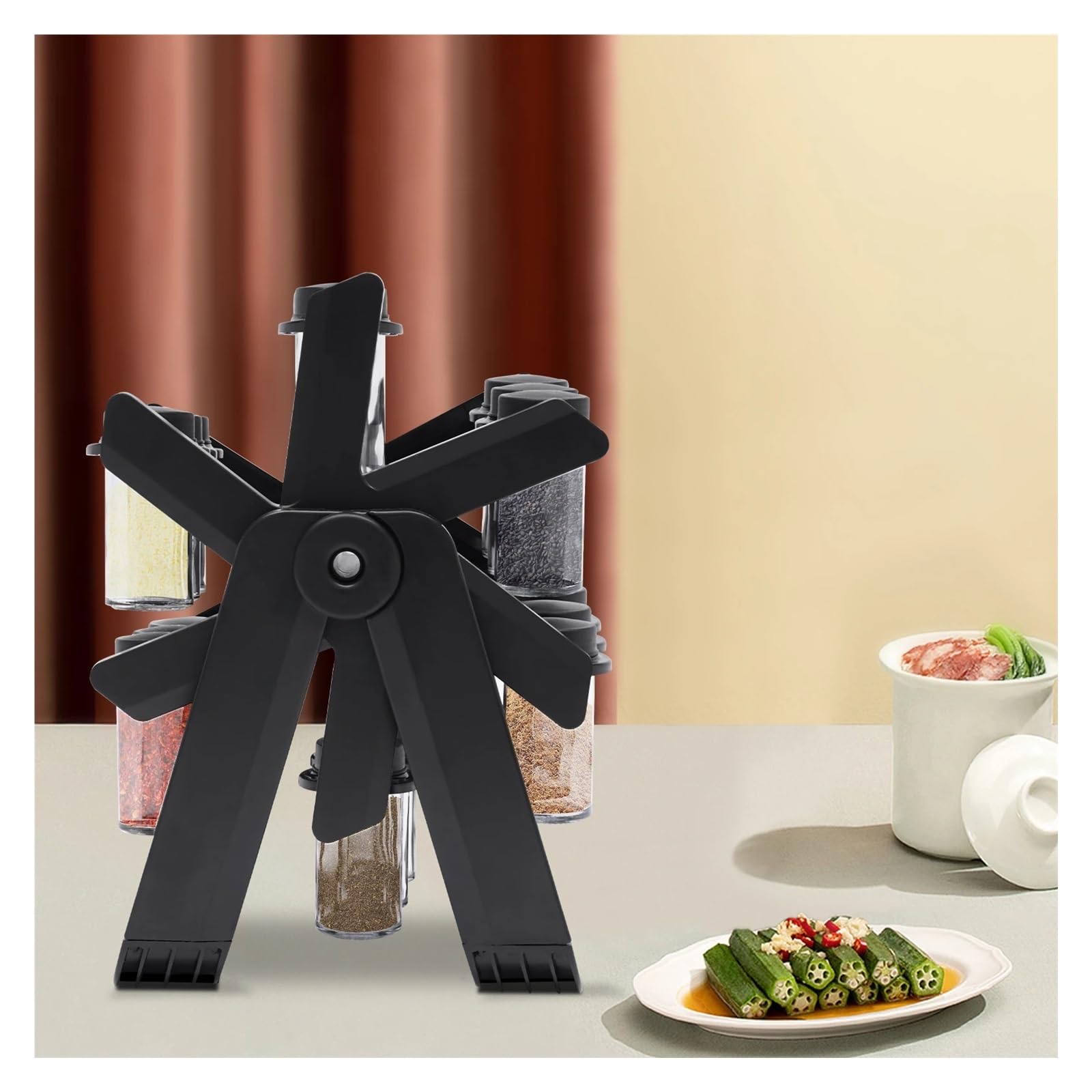 Botes Especias Tarros organizadores de Cocina, Juego de Almacenamiento de condimentos, Especias