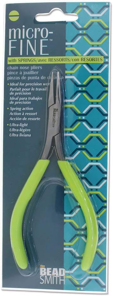 The Beadsmith Micro Mini Chain Nose Pliers - 5" Length - PL5910