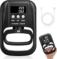Jinlaili Digitális kézerőmérő markolat edző 264 lb 120 kg LED kijelző USB töltőkábel fekete 1