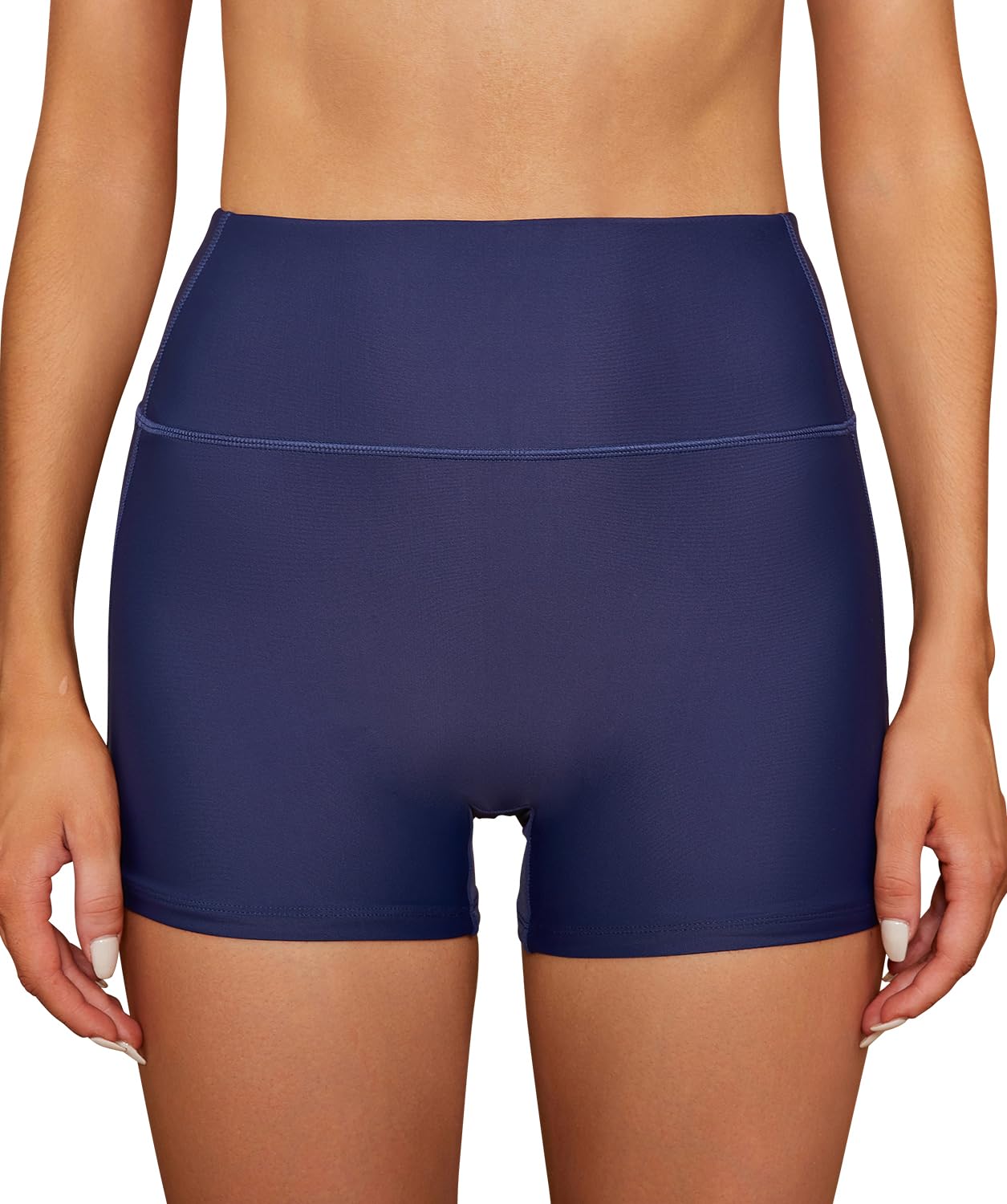 SHEKINI Maillot de bain pour femme - Short de bain - Boxer élastique - Short d'été - Maillot de bain - Maillot de bain - Sporty - Short de bain