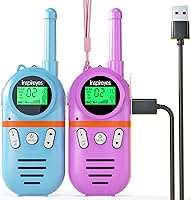 Vista 20 de Walkie Talkies para niños recargables, juguetes para niños y niñas de 3 a 12 años, paquete de 3 radios de dos vías de largo alcance, regalos