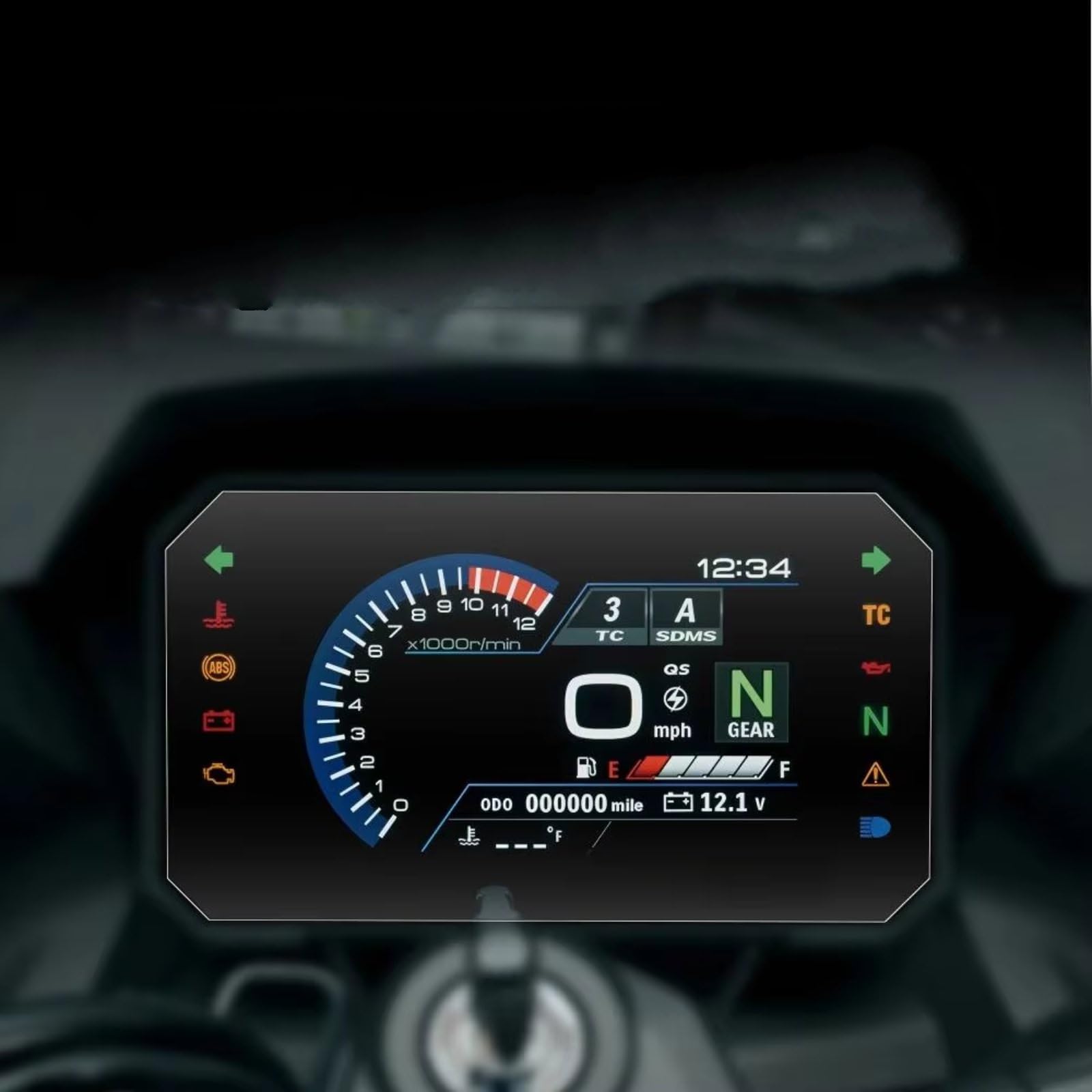 Folie Motorrad Display Kompatibel Mit Suzuki Für GSXS1000 2025–2026 Motorrad-Displayschutzfolie Instrumenten-Cluster-Schutzfolie TFT-Display