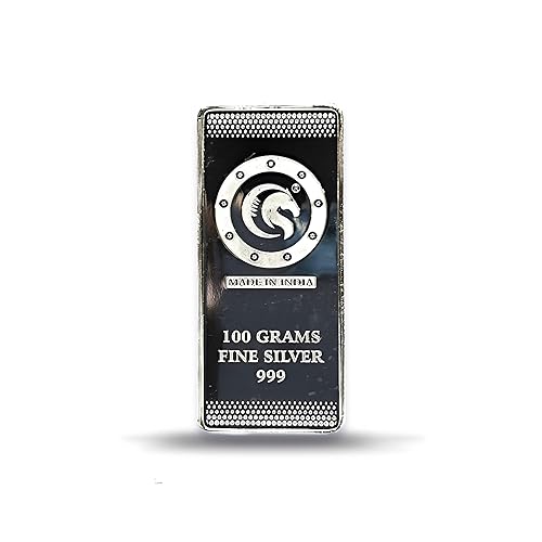 999 Purity Silver Bar 100gms | Premium Quality Bullion Bar | Investment and Gifting Option