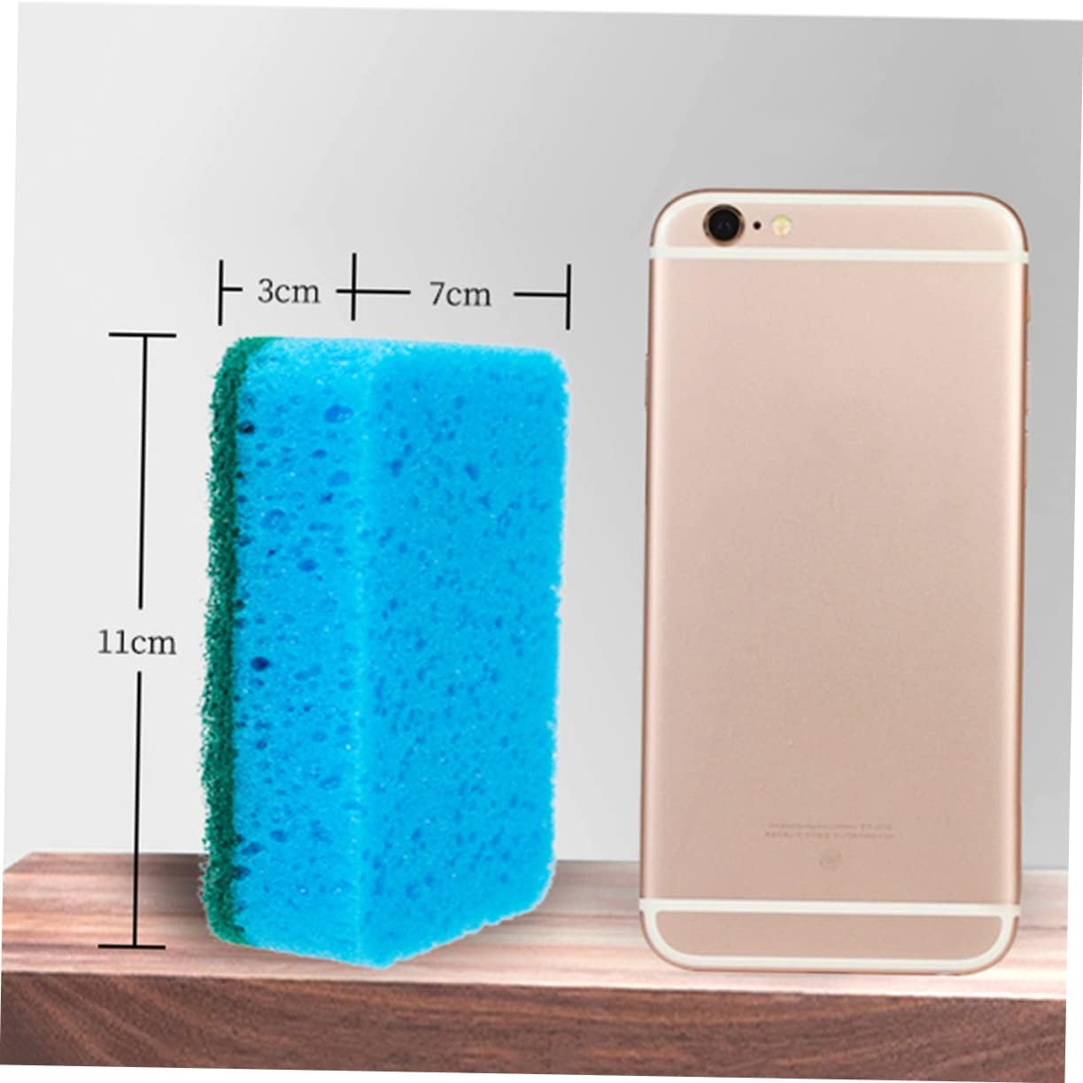 8 Pcs Double Sided Sponge Scrubbers for Kitchen Dish Cleaning image 2