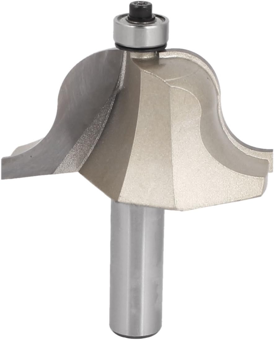 Aexit 1/2" x Special Tool 2" Carbide Tipped Double Flute Roman Ogee Router Bit w Ball Bearing Model:60as59qo219
