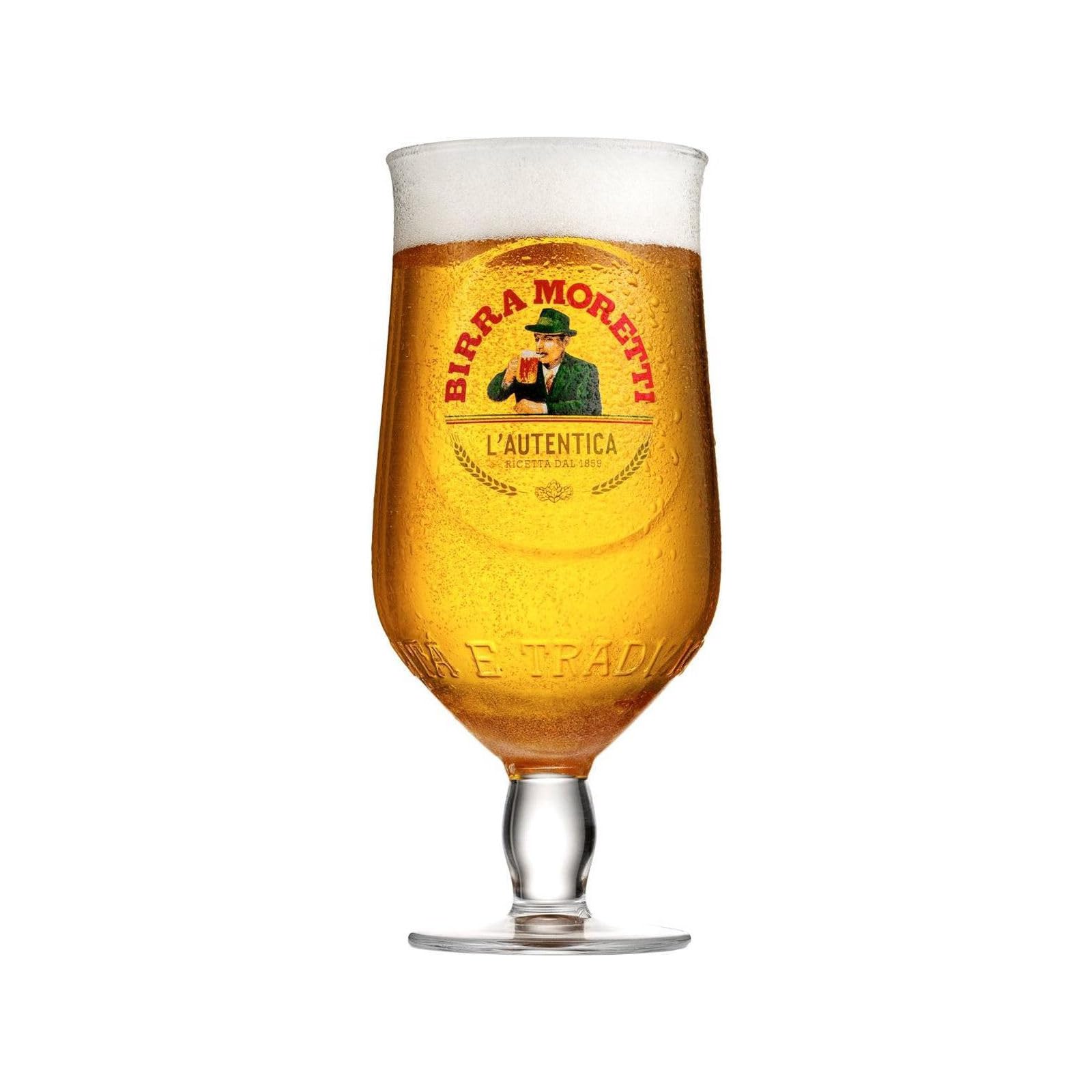 6 x Birra Moretti pół pint 25 cl szklane niezbędne akcesoria do baru