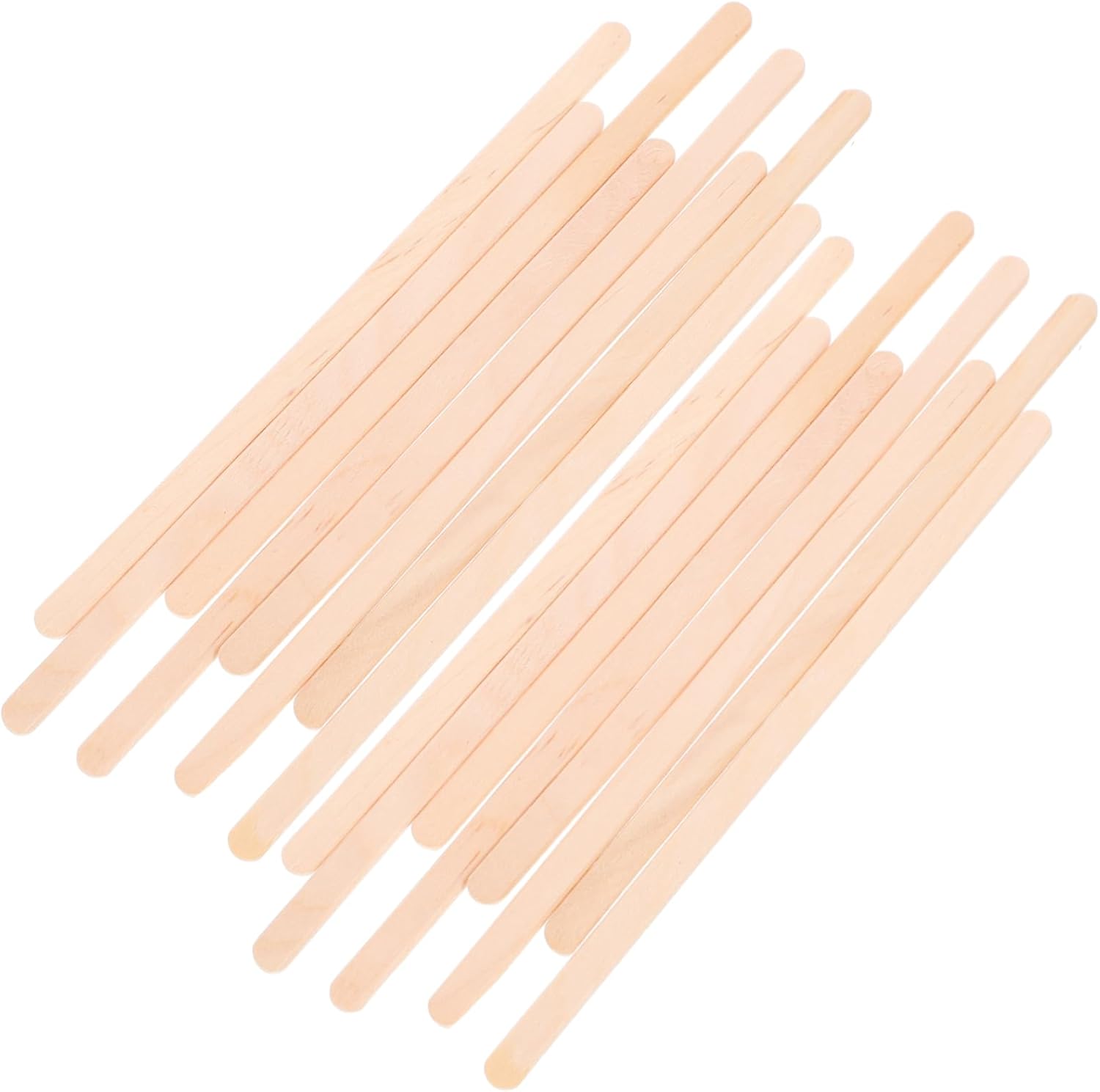 DECHOUS 500pcs Wooden Stirrer Sticks for Coffee Stirrer Mixer Colors Single Paper Tube Easy to Use