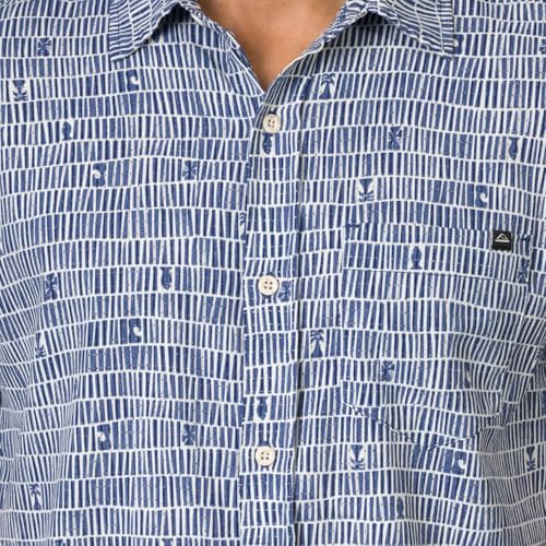 REEF Men's Short Sleeve Woven Button Up Shirt - image 4