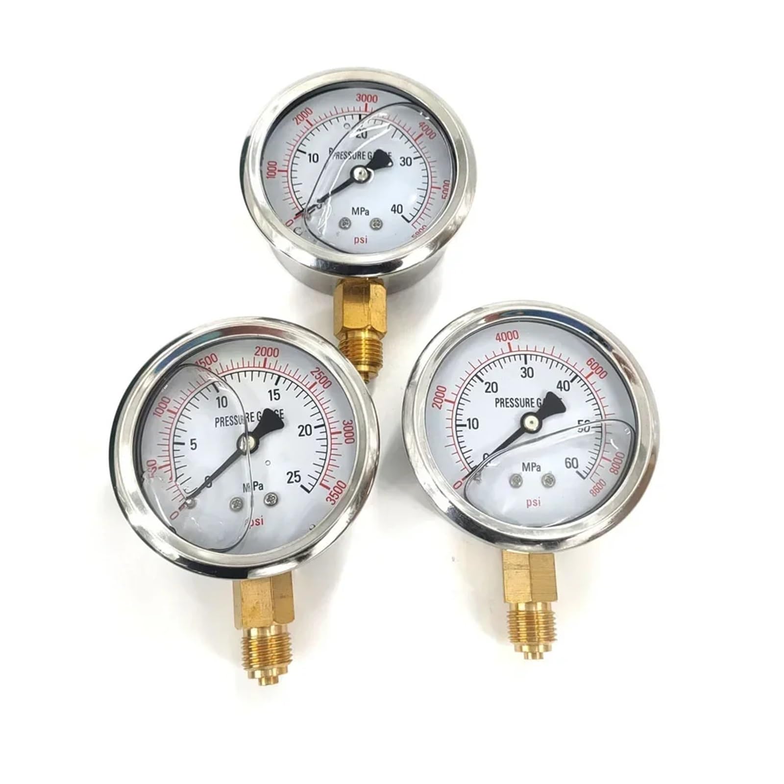 Kit de Prueba de presión para excavadoras con manómetro hidráulico, para maquinaria de construcción, regulador de argón, comprobador de Gasolina, manómetro Digital (comprobador de Gasolina)