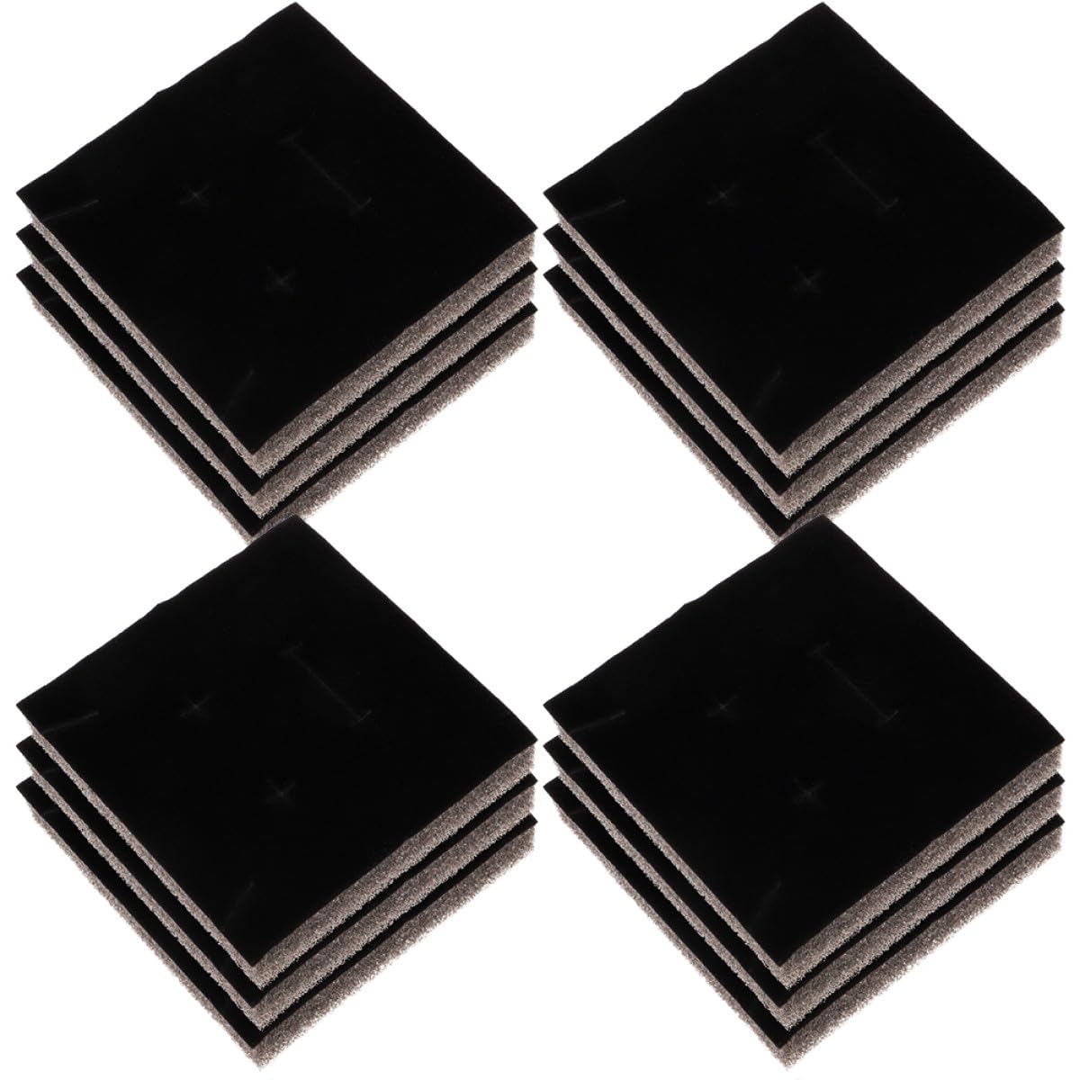 Organisateur de Boîte à Bagues et Boucles d'oreilles 20 Inserts Éponge 75x75cm