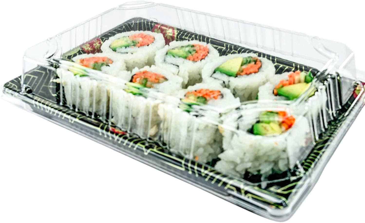 Katgely # 10 Sushi Trays with Lids (Pack of 50)