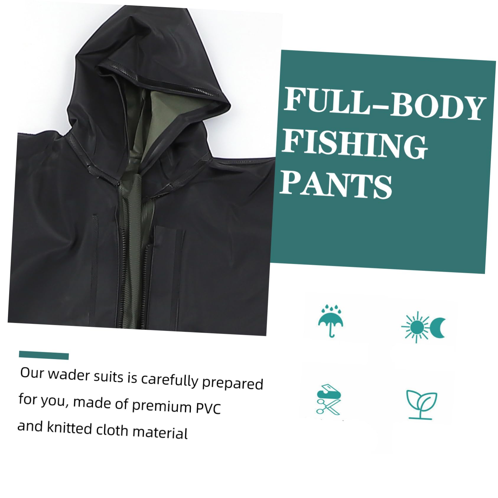 KOMBIUDA Pantalones De Pesca Impermeables De Cuerpo Entero Trajes De Pesca Vadeo para Hombres Ríos y Lagos