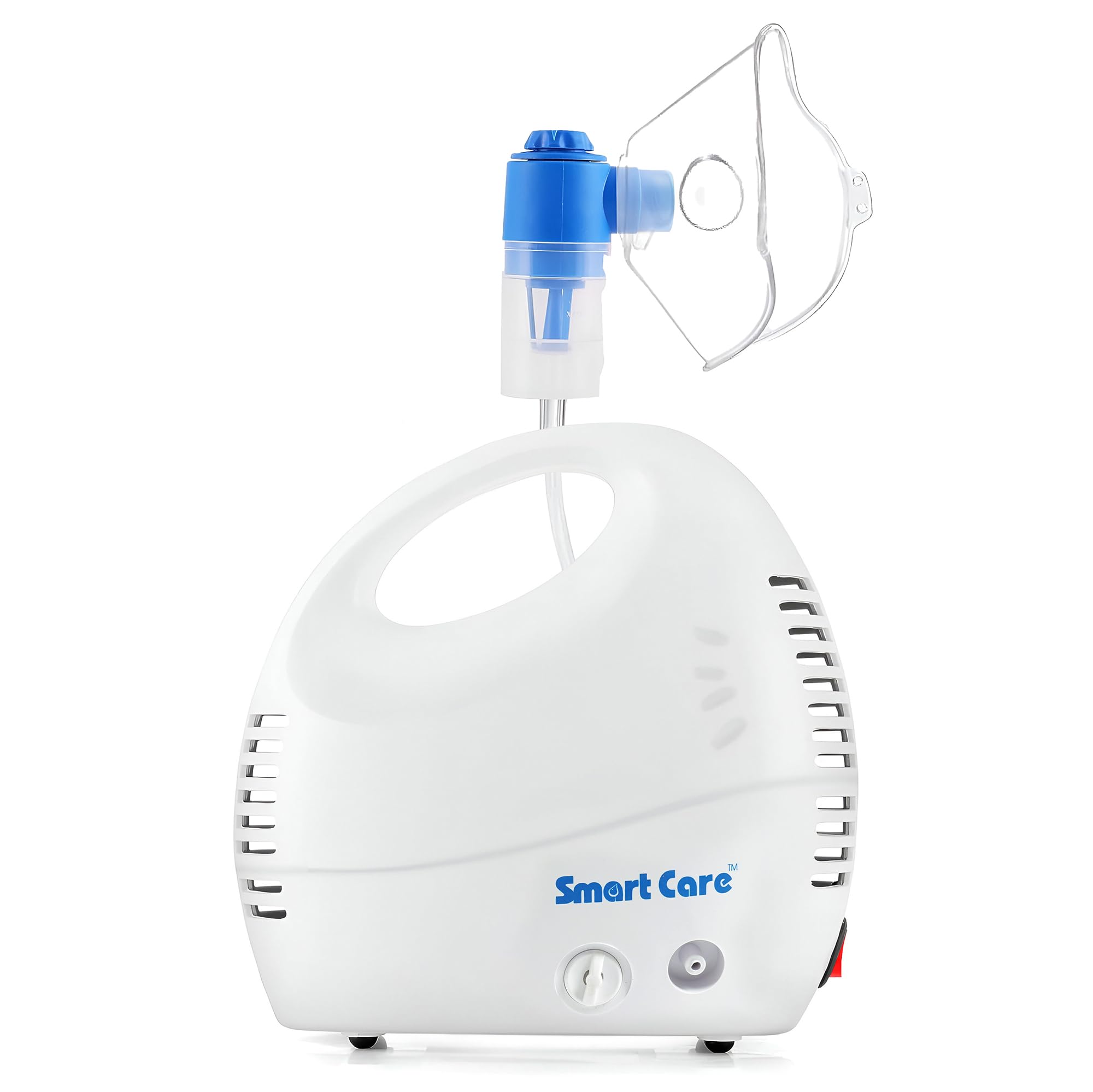 SMARTCARE Nebulizer NB03 – Compact, Portable, and Easy-to-Use Nebulizer for Quick Relief from Breathing Difficulties with Powerful Performance, High Medication Capacity, and One-Button Operation