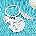 xyqcy Loss of Dad Keychain I Carry You in My Heart Keyring, Dad Memorial Jewelry Key Chain for Fathers Day, Remembrance Dad Gift Sympathy Gift for Daughter Son Keepsake Bereavement Gift