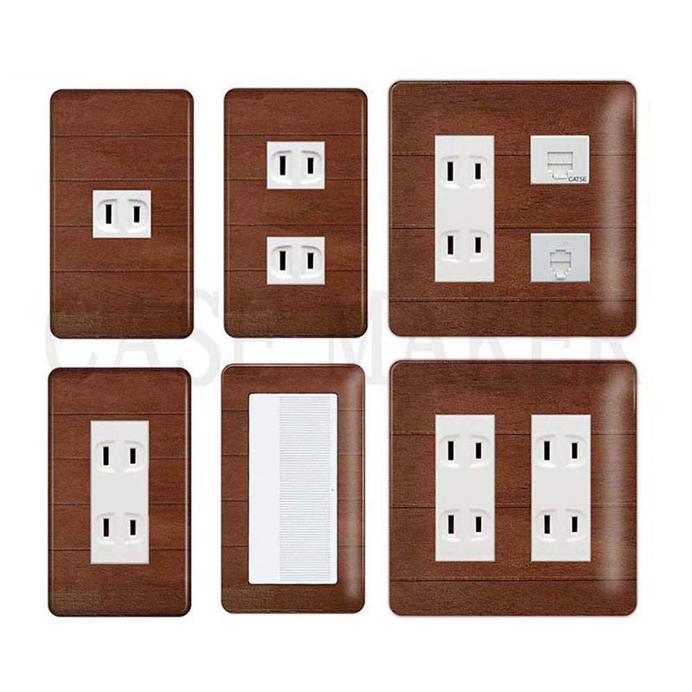Amazon Co Jp コンセントカバー コンセントプレート コスモシリーズワイド21対応 スイッチ用 木目調柄 ウッド柄 359 スイッチ カバー スイッチプレート おしゃれ デザイン お部屋の模様替え 1口用 2口用 3口用 5口用 6口用 スイッチ用 Kitchen Housewares