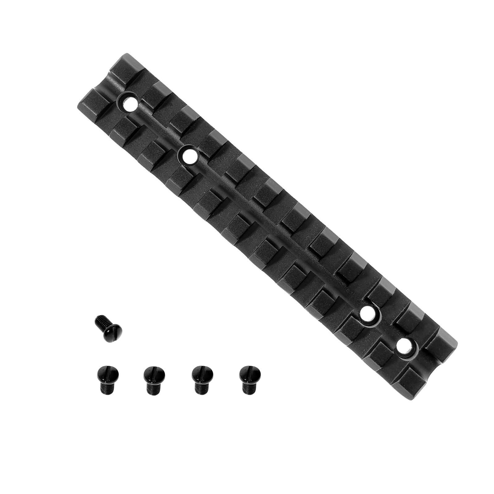 Profilo Basso Lega di Alluminio Picatinny Monte Ferroviaria per Supporti 10/22, 11 Slot Binario Tattico