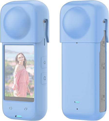 Miniatura 20 de PULUZ Funda protectora de silicona para Insta360 X4 con tapa de lente, cubierta protectora suave para la cámara y protector de lente estándar