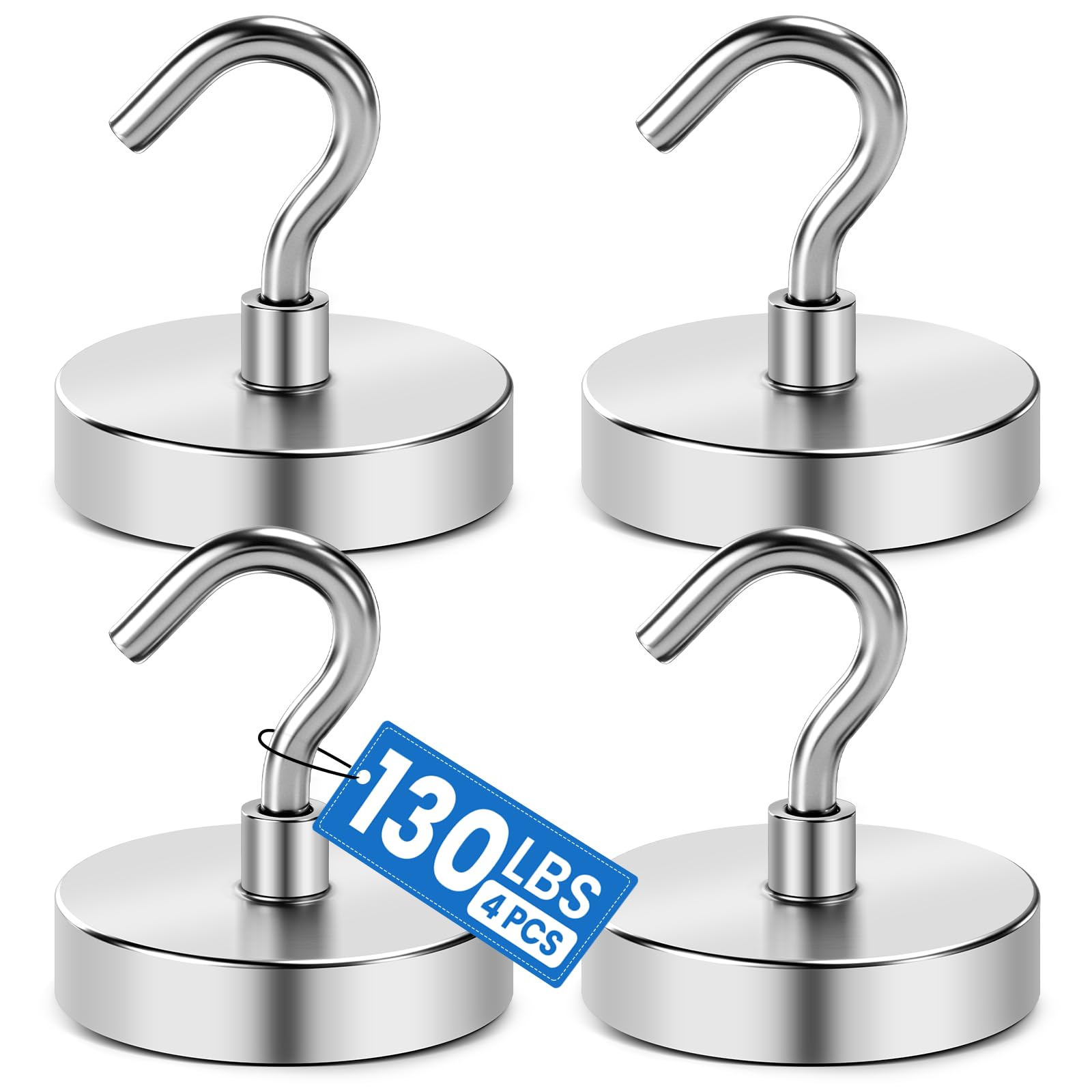 LOVIMAG Black Magnetic Hooks, 150LBS Magnet Hooks for Hanging Heavy Duty, Magnetic Hooks Cruise for Home Improvement Must Haves,Toolbox, Kitchen, Locker, Refrigerator, Metal Door, Home etc- 2 Pack — Amazon image 24