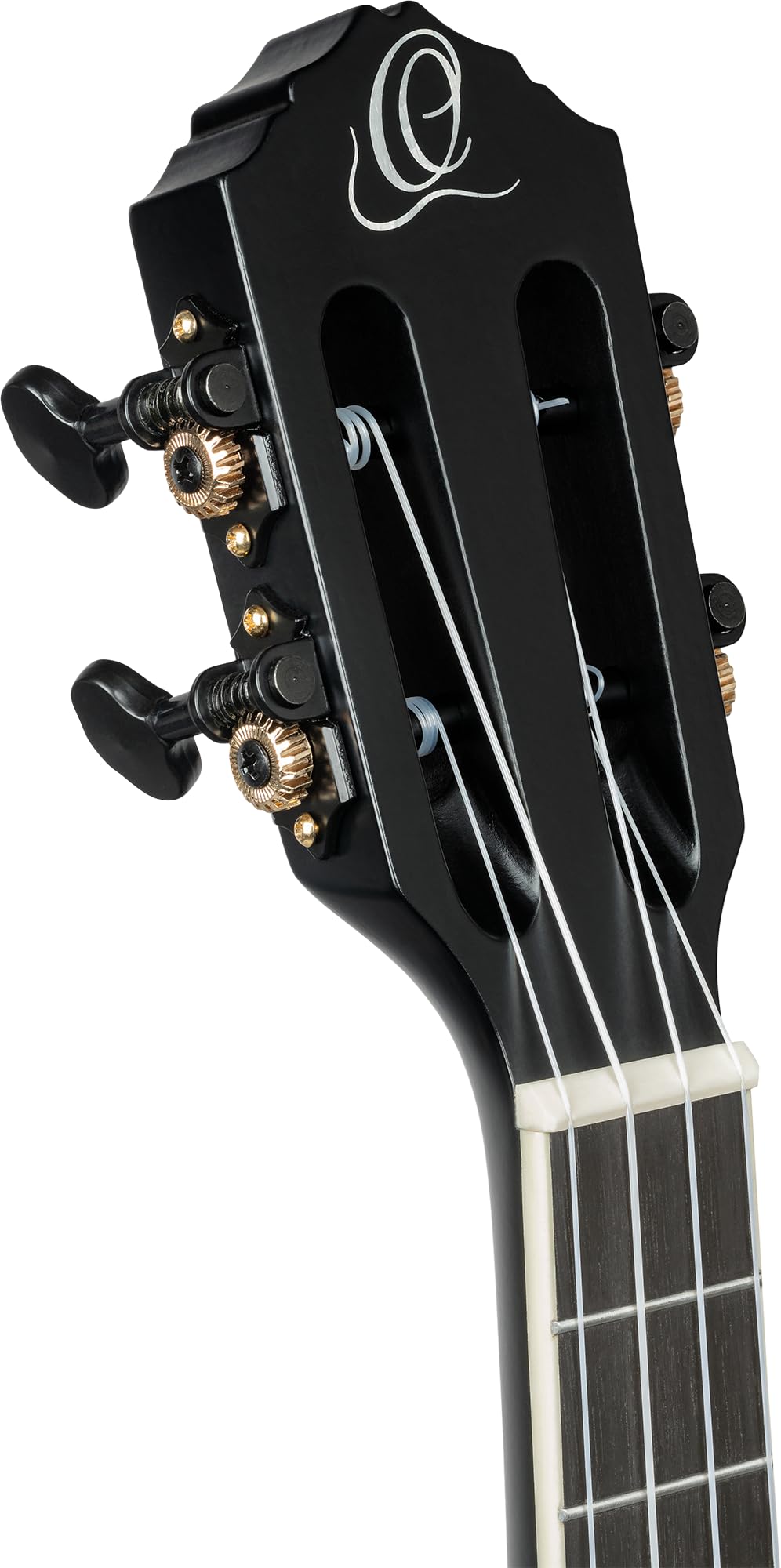 Ortega Guitars Ukulélé Ténor Électro-Acoustique – Corps Plein – Tourplayer Series – Housse Incluse – Épicéa/Okoumé, Noir (RTPS-U-SBK)