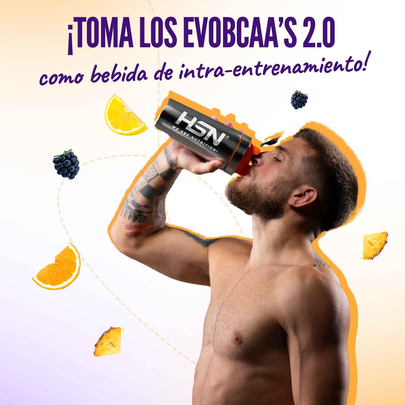 HSN BCAA con Glutamina Evobcaa's 2.0 | Limón 500g | Aminoácidos Ramificados Ratio 12:1:1 (Leucina + Valina + Isoleucina) | No Incluye Dosificador | No-GMO, Vegano, Sin Gluten - 4