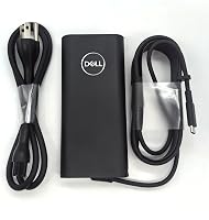 Dell 130W USB-C AC Adapter Charger for XPS 15 9500-9530 & XPS 17 9700-9730 - Genuine DA130PM170 Replacement, Black
