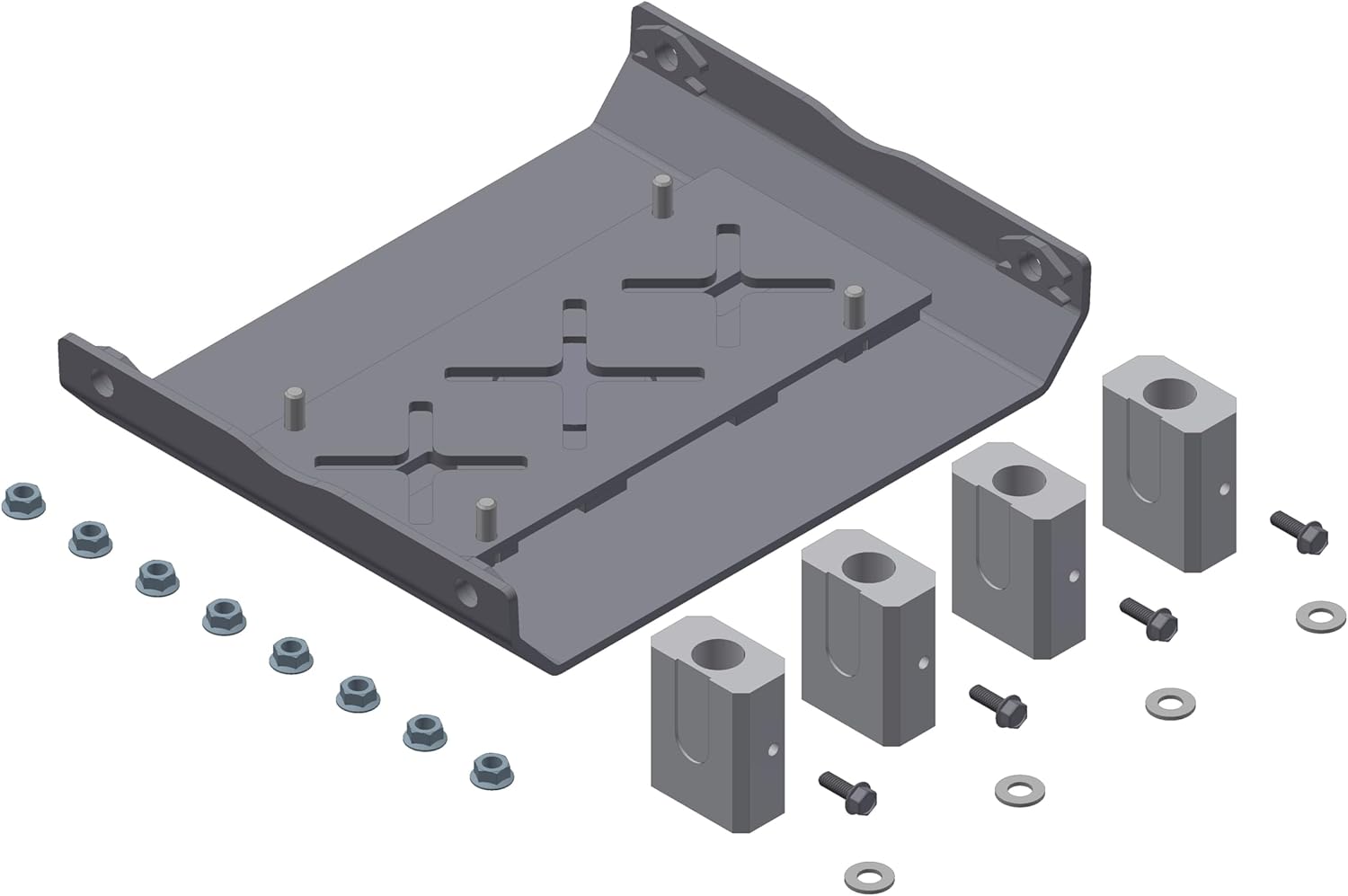 MOR/ryde RPB77006 Goose neck Adapter Kit , Black