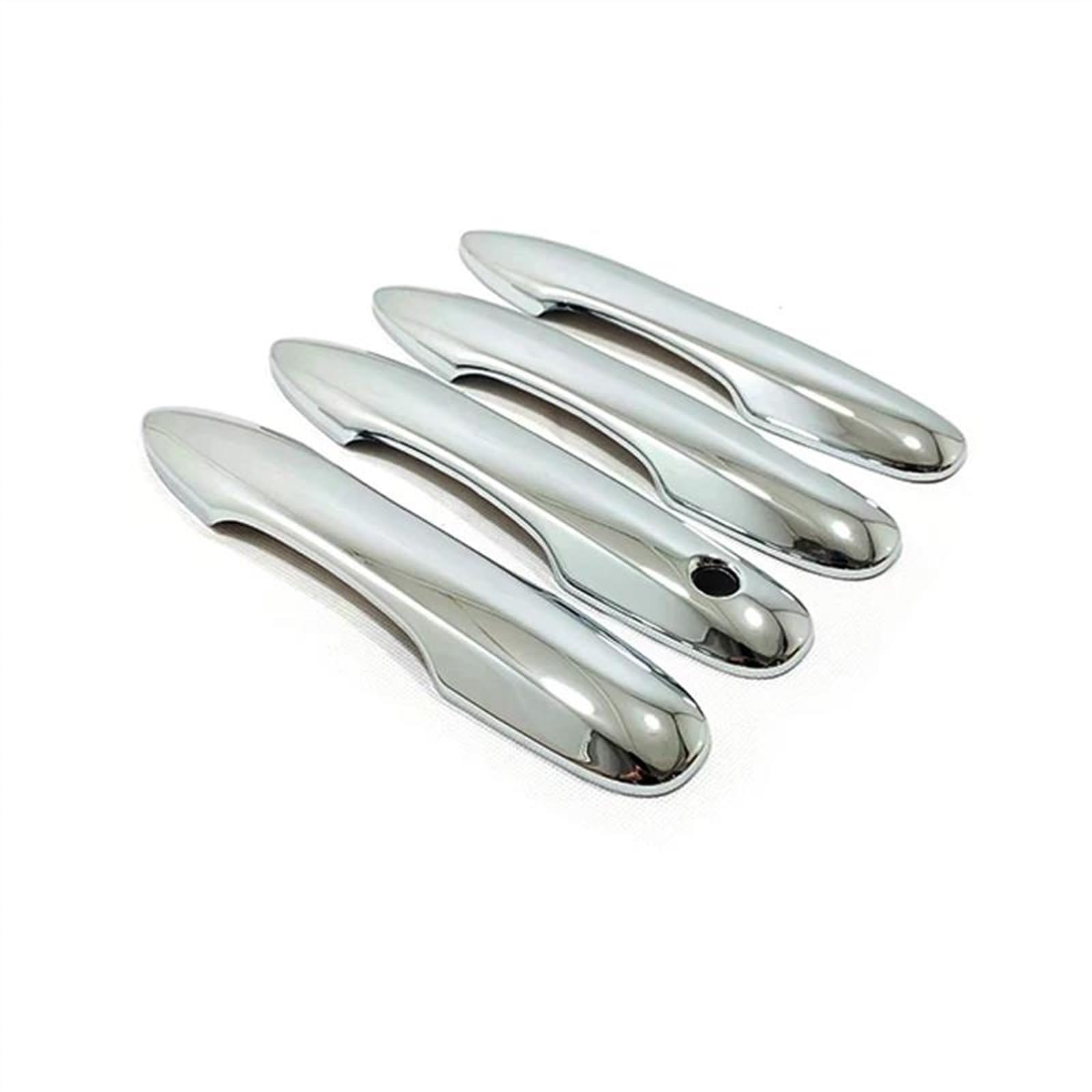 CSSPDM Door Handle Covers 4 Pieces Car Electric Plate Exterior Cover for Toyota BZ4X for Subaru Solterra 2022 2023(Silver B)