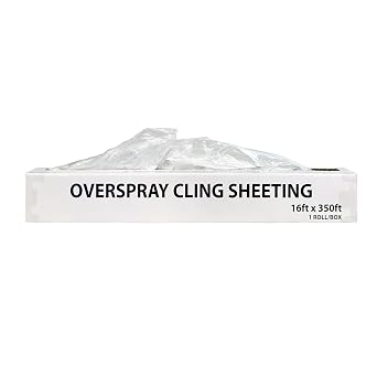 HIGH GROUND Clear Cling Plastic Sheeting 16 x 350