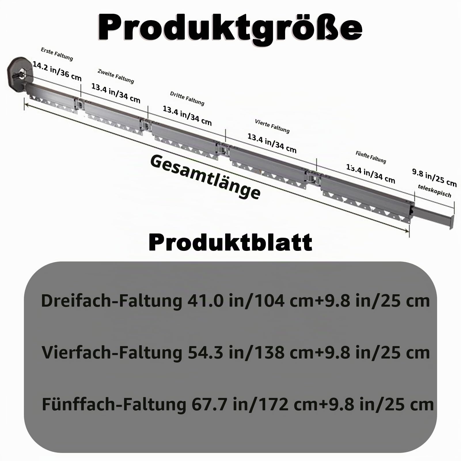 Faltbarer Duschvorhang Anti Schimmel mit Duschvorhangstange L/U Form und Saugnapf, Duschvorhang Leinen Textil Ohne Bohren, Wasserdicht/Waschbar für Eckdusche, Shower Curtains(Weiß,172 cm+25 cm)
