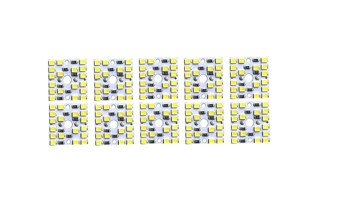 Ambert 9 Watt 12-Volt 18Smd Dc Led Mcpcb For 12Volt Supply Pack Of-10 - B22D