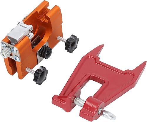 Afilador de motosierra, aleación de aluminio, afilado rápido, fácil de operar, afilado de motosierra, soporte de guía de protección, manivela de