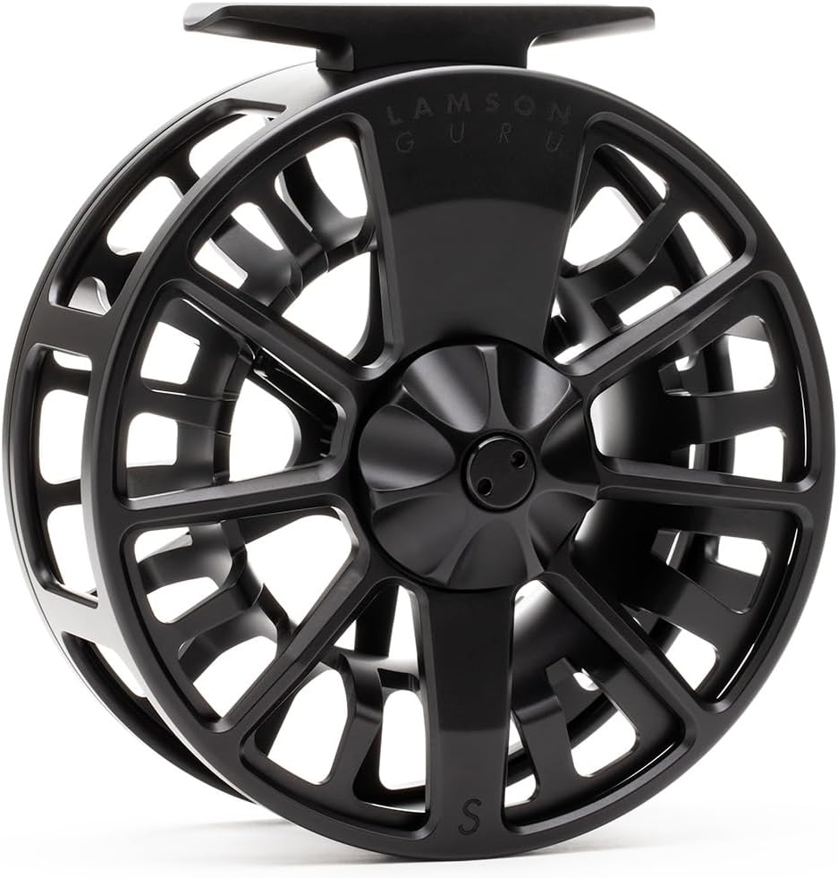 LAMSON | Guru S-Series -3+ Fly Fishing Reel | All-Water | Large Arbor, Fully CNC Machined/Anodized, Lightweight Durability