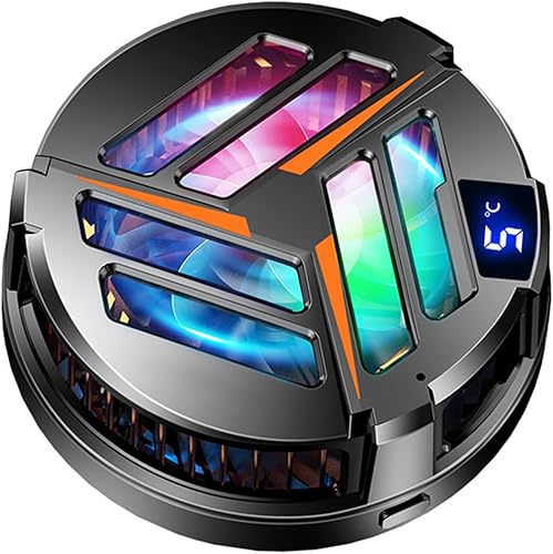 Phone Cooler,Cell Phone Cooler Cellphone Radiators with LED Temperature DisplaySleep TimerFan Speed Settings Magnetic Cooler Semiconductor Heatsink