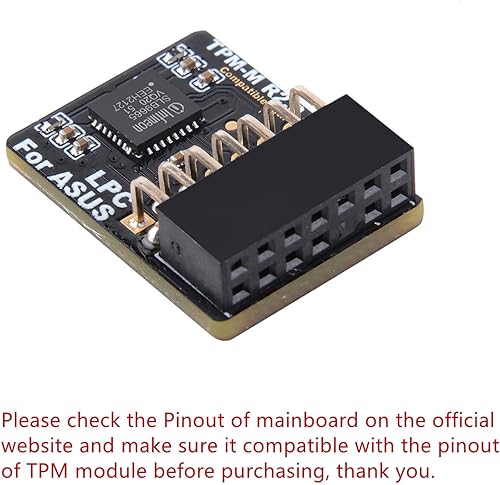 Miniatura 5 de TPM2.0 Module LPC 14Pin Module with Infineon SLB9665 for ASUS Motherboard Compatible with TPM-M R2.0